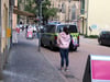 Die Polizei war mit mehreren Fahrzeugen in der Innenstadt im Einsatz.