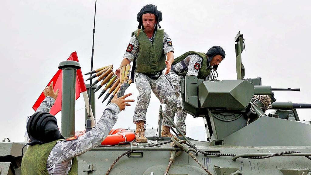 In Kaliningrad sind russische Soldaten stationiert.