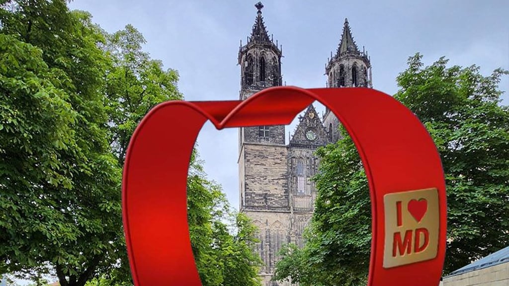 Herzen im XXL-Format sollen schon bald in der Innenstadt von Magdeburg stehen.