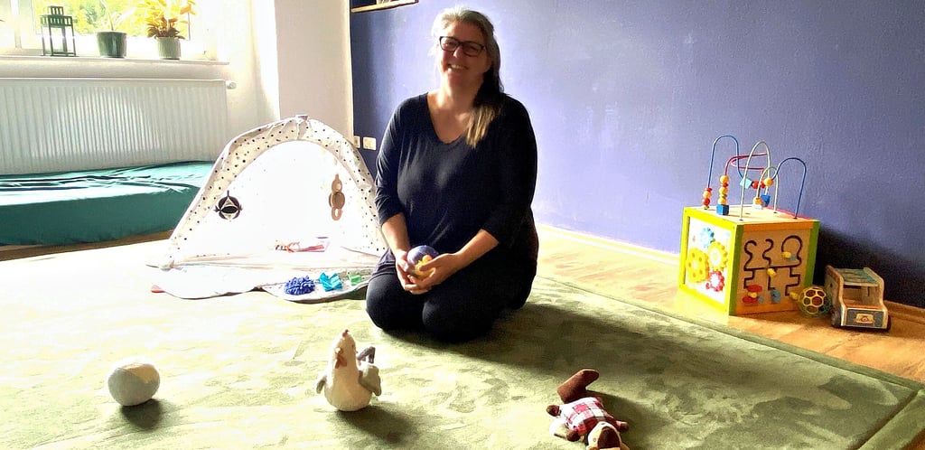 Der Raum für den Mütterkreis in Kleinwulkow wurde von Kristina Präkelt zu Beginn des Kurses umgestaltet und eingerichtet.