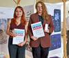Julia Johanna Fleischer und Aysel Ege Coskun (v.r.) haben den Preis gewonnen.