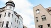 Das ehemalige Weißenfelser Hotel „Goldener Ring“ (links)  steht gleich neben einem innerstädtischen Neubau in der Saalstraße.
