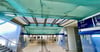 Netze an der Tunneldecke des Bahnhofs