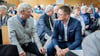 Brandenburgs AfD-Fraktionschef Hans-Christoph Berndt und der Landesvorsitzende René Springer fordern die Veröffentlichung des Vermerks zur Einstufung der Partei als rechtsextrem (Archivbild).
