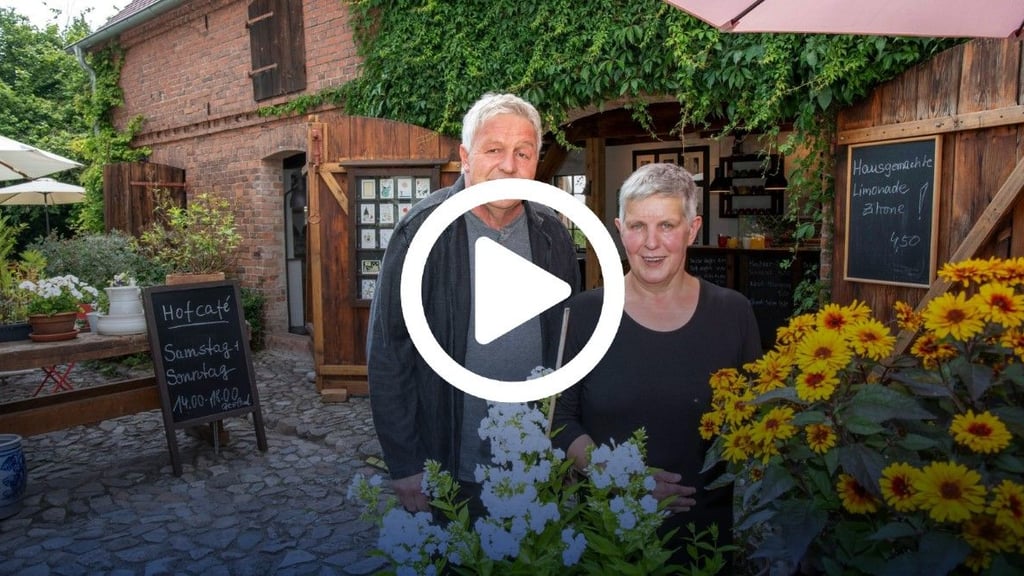 Biergärten in Anhalt: Das Hofcafé in Mühlstedt wird von Gabriele und Thomas Altmann betrieben.