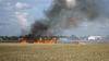 Zu einem Feldbrand kam es am Freitagabend bei Raguhn.