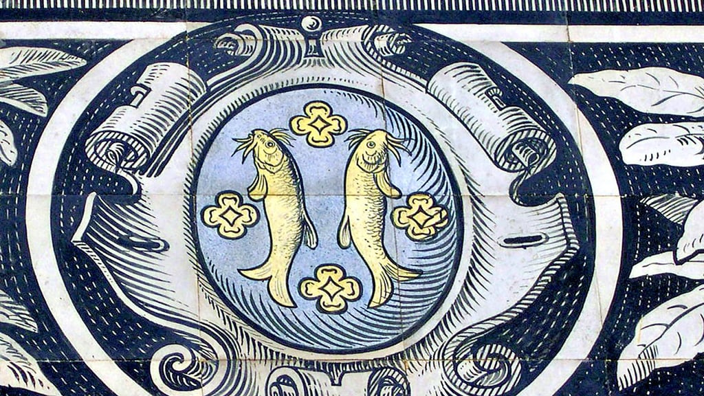 Die Barben, als Teil des Barbyer Wappens, findet man auch im berühmten "Fürstenzug" unweit der Dresdener Frauenkirche.
