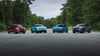 Qashqai (l-r), Leap, Micra und Nismo: Nissan hat eine Reihe neuer E-Modelle angekündigt.