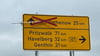 Derzeit ist die B188 von Stendal nach Rathenow bei Wust gesperrt. An Umleitungen mangelt es nicht.