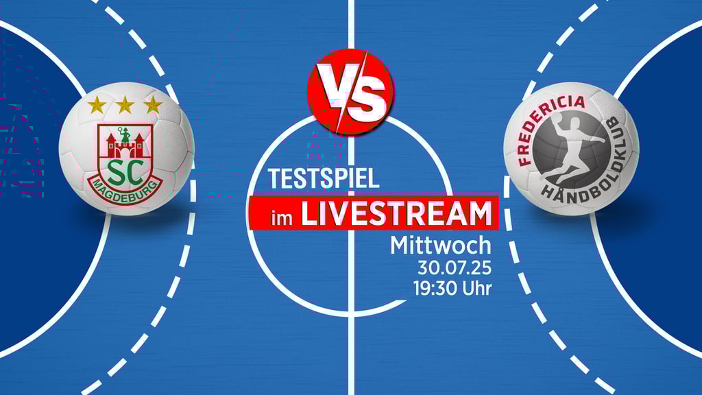 Der SC Magdeburg testet am 30. Juli in Ilsenburg gegen den dänischen Klub Fredericia HK. Die Volksstimme zeigt die Partie im Livestream.