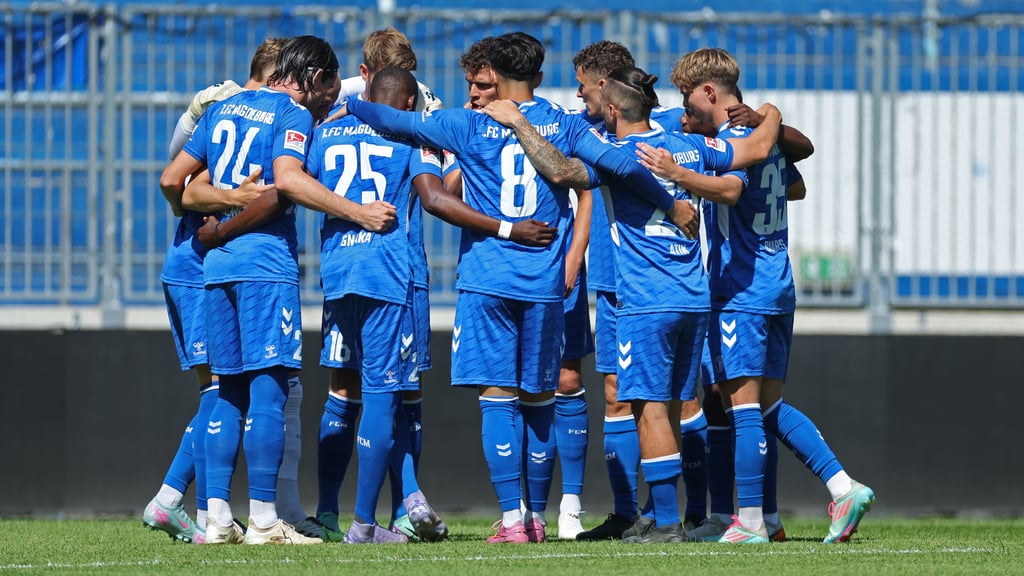 Der 1. FC Magdeburg trat gegen Wolfsburg als geschlossene Einheit auf..