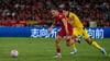 Florian Wirtz (l.) wechselte diesen Sommer von Bayer Leverkusen zum FC Liverpool.