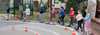 Ein Parcours simuliert mit Spiel, Spaß und Geschicklichkeitsübungen den echten Straßenverkehr für die Kinder der Kita „Zwergenland“ in Eggersdorf.