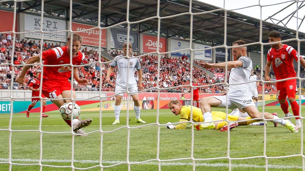 Julien Damelang hat den HFC gegen den BFC zum 1:0-Sieg geschossen.