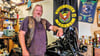 Jens Rudat an seiner Harley Davidson  