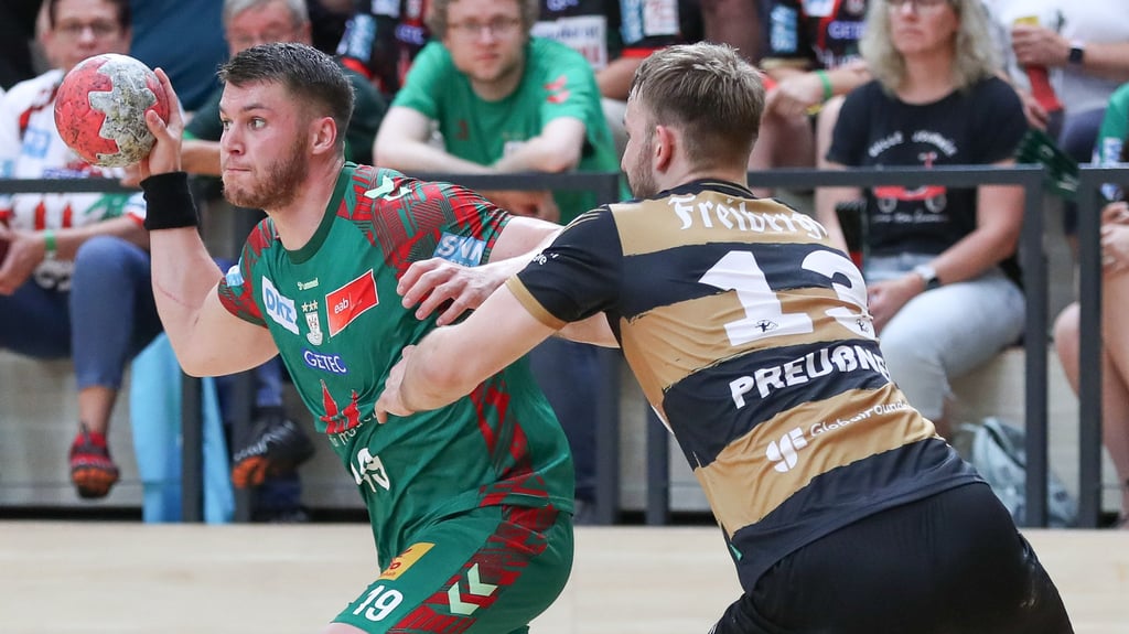 Fünf Treffer erzielte Elvar Örn Jonsson in seinem ersten Spiel für den SC Magdeburg. Unter anderem erzielte er das 1:0 gegen Zweitligist HC Elbflorenz Dresden.