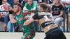 Fünf Treffer erzielte Elvar Örn Jonsson in seinem ersten Spiel für den SC Magdeburg. Unter anderem warf er das 1:0 gegen Zweitligist HC Elbflorenz Dresden.