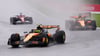 Lando Norris führte nur kurz vor Oscar Piastri.