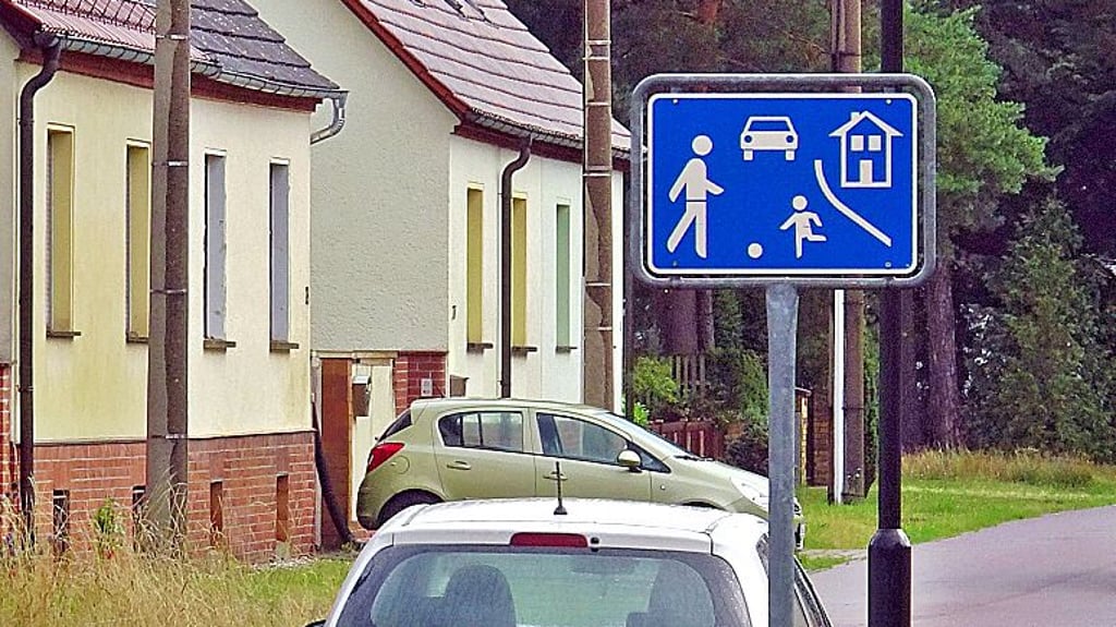 Blick in die Leopoldstraße in Oranienbaum