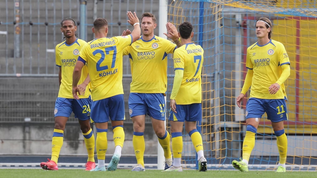 Die Spieler von Eintracht Braunschweig konnten am Sonnabend häufig jubeln.
