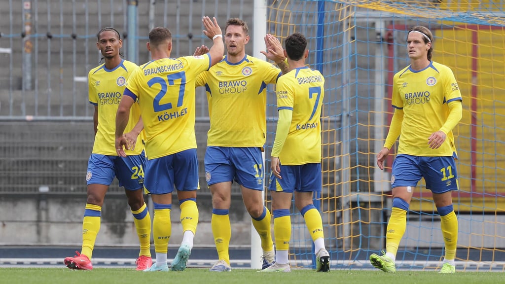 Die Spieler von Eintracht Braunschweig konnten am Sonnabend häufig jubeln.