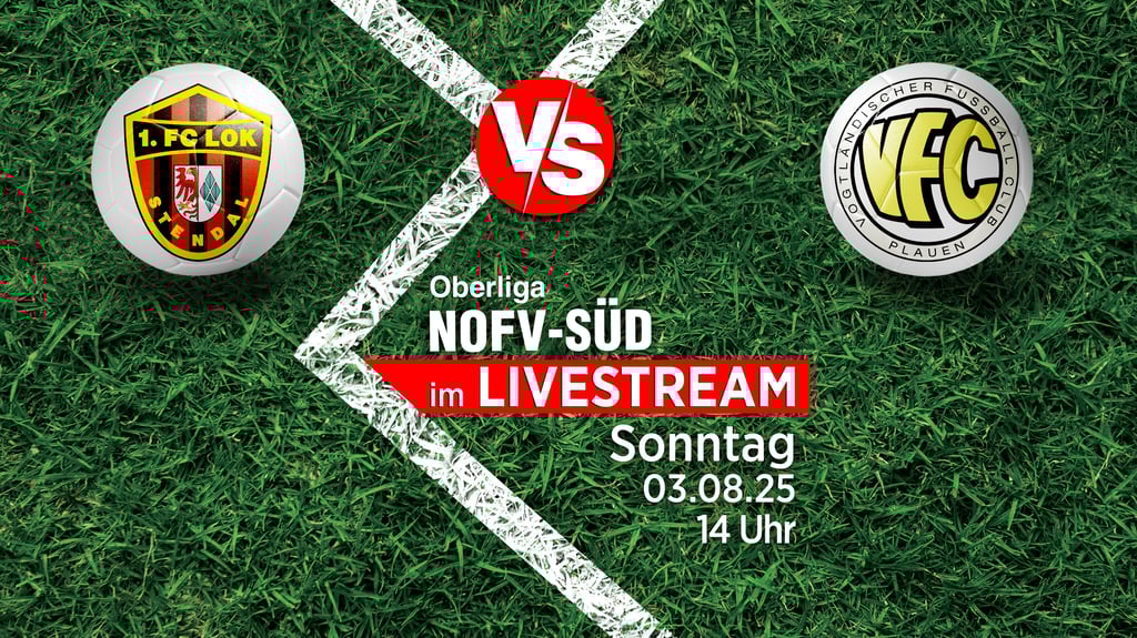 Am 3. August spielen 1. FC Lok Stendal und VfC Plauen in der NOFV-Oberliga gegeneinander. Die Volksstimme zeigt die Partie im Livestream.