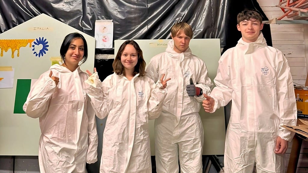 Die Havelberger Vanessa, Nele, Gregory und Paul nehmen am Eurocamp der Partnerstädte in Saumur teil.