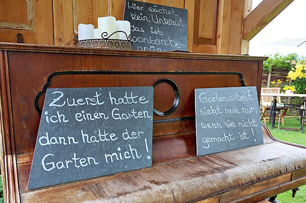 Bei Claudia und Maik Riske in Gatersleben. Hier wird jeder Gartenfreund zustimmen.