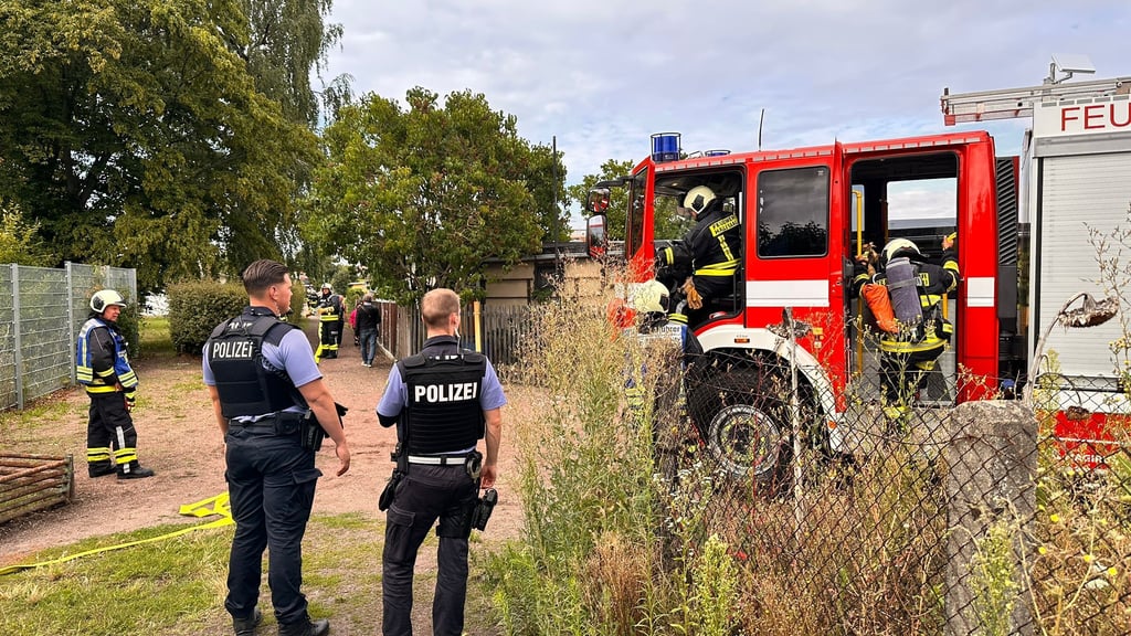 Polizei und Feuerwehr waren im Großeinsatz.