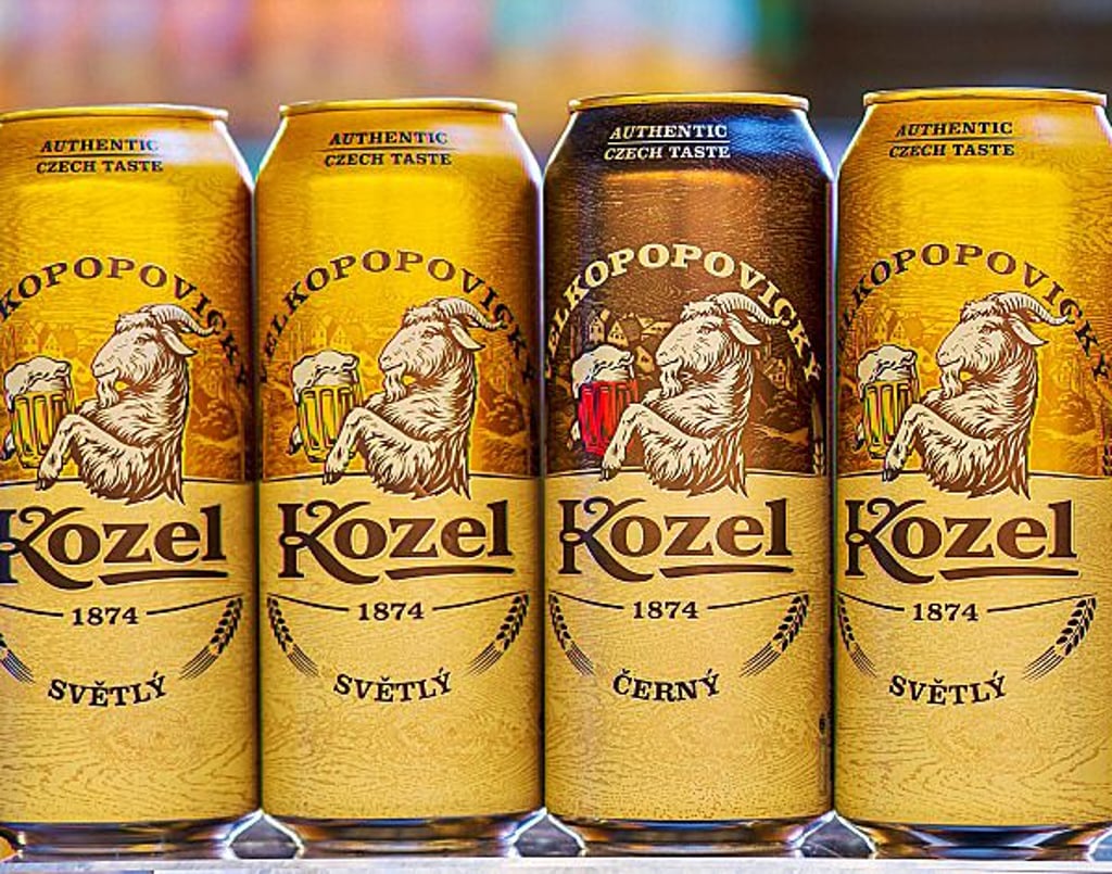 Dosenbier unter Druck.