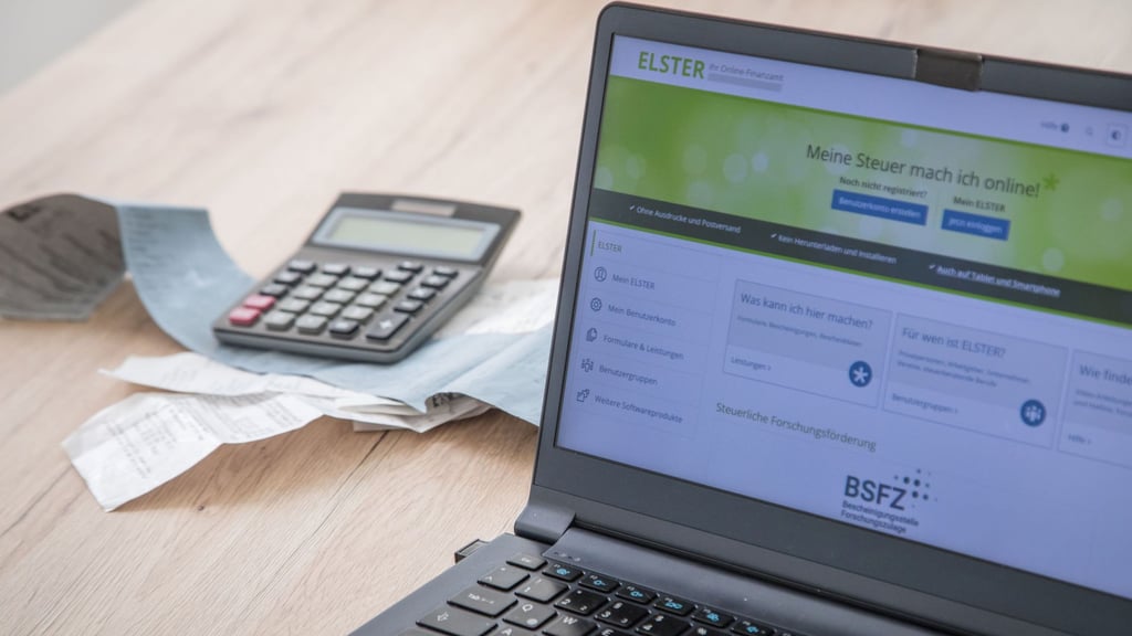 Steuererklärung digital: Mit dem Elster-Portal lassen sich viele Angaben schnell und kostenlos online erledigen.