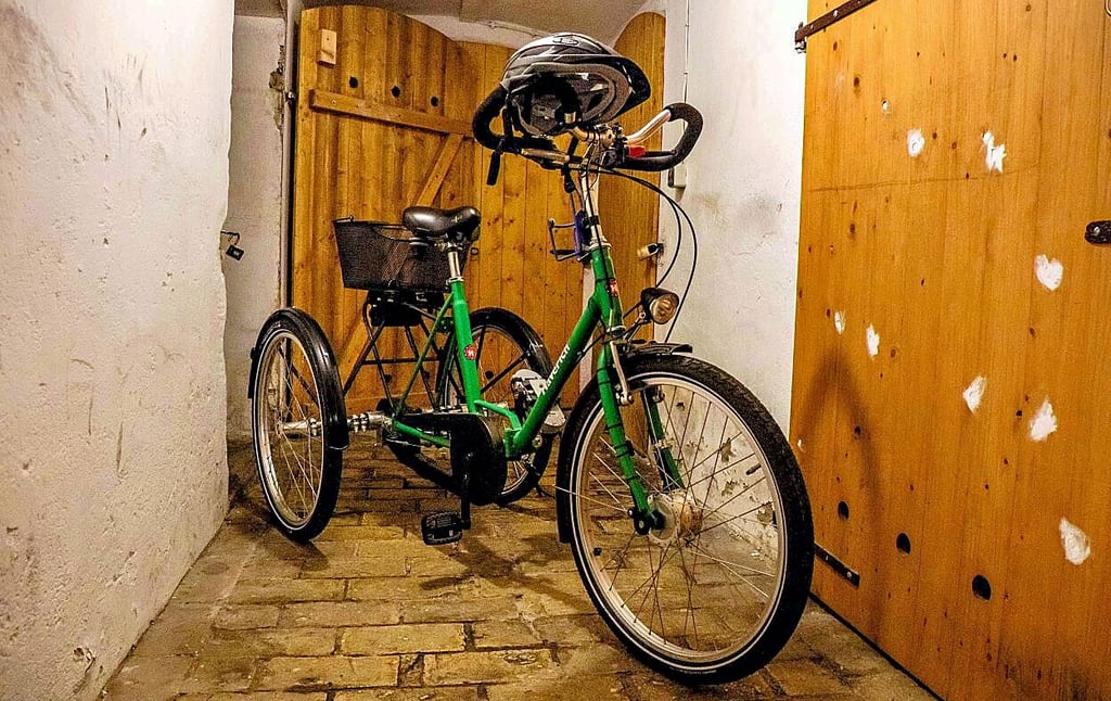 Mit diesem dreirädrigen Fahrrad ist Noah unterwegs. Den Verantwortlichen beim Augustinuswerk war dies für den Elberadweg zu heikel.