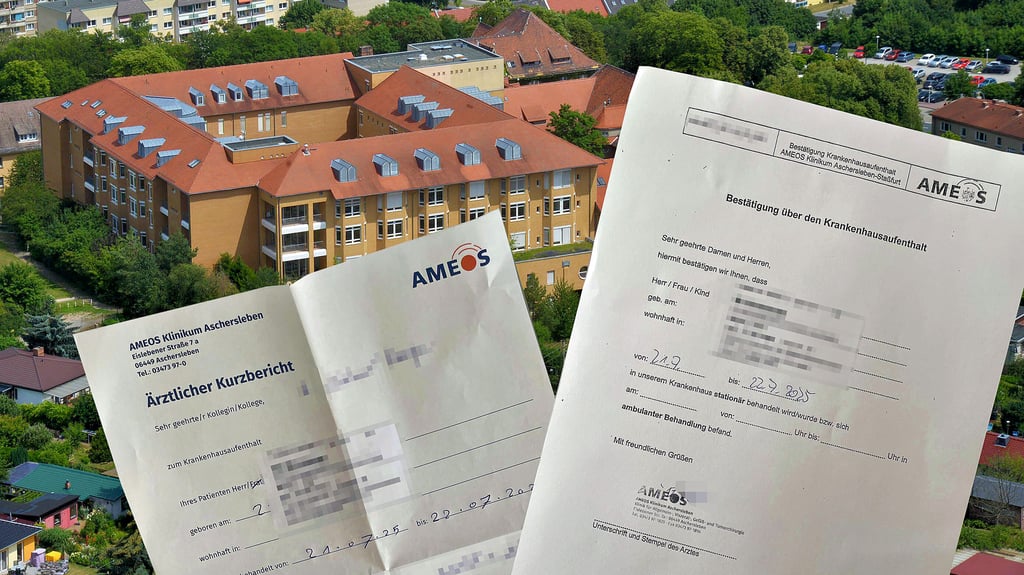 Arztbrief und Liegebescheinigung handgeschrieben: Nach einem Hackerangriff bei Ameos vor drei Wochen läuft wohl immer noch nicht alles rund.