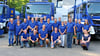 Seit 30 Jahren gibt es den THW-Ortsverband Stendal. Zur Feier  gab es neue T-Shirts.  THW-Mitglied René Müller (links hockend) vermittelte den Kontakt zwischen Simone Ladewig vom Berufsbildungswerk Stendal und dem THW-Ortsbeauftragtem Norman Gelbke (5. von rechts). 