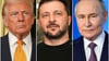 Auf den verschärften Druck von US-Präsident Trump im Ukrainekrieg reagiert Moskau verärgert, Kiew hingegen erfreut (Kombo - Archiv)