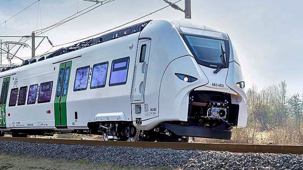 Das wird die neue S-Bahn, die ab Dezember 2026 zwsichen Halle und Leipzig verkehrt.