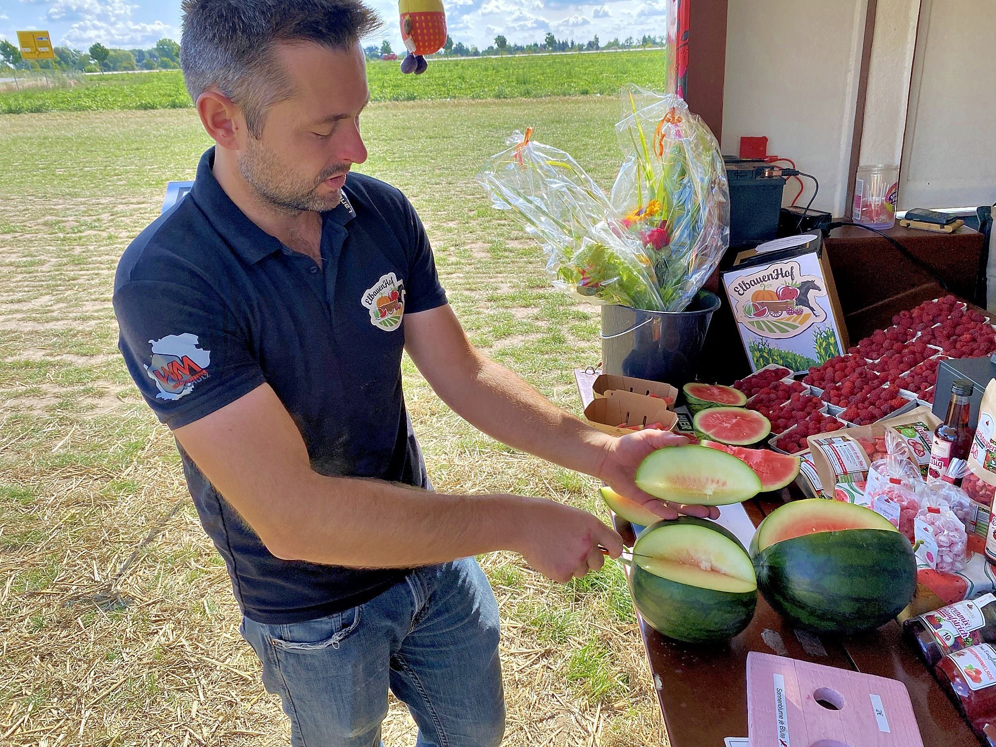 Regionale Produkte: Das gibt es neben Erdbeeren und Melonen auf dem Pferdehof Elbaue in Schönebeck zu entdecken