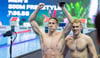 Zwei schwimmen aufs Podest: Lukas Märtens (l.) und Sven Schwarz.