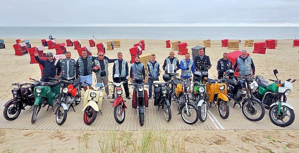 Am Ziel angekommen: Zwei Tage dauerte die Fahrt bis nach Usedom.