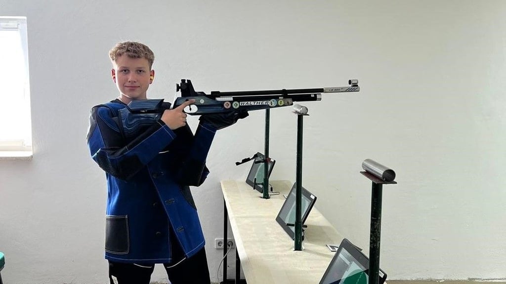 Nachwuchsschütze Jason Schumann.