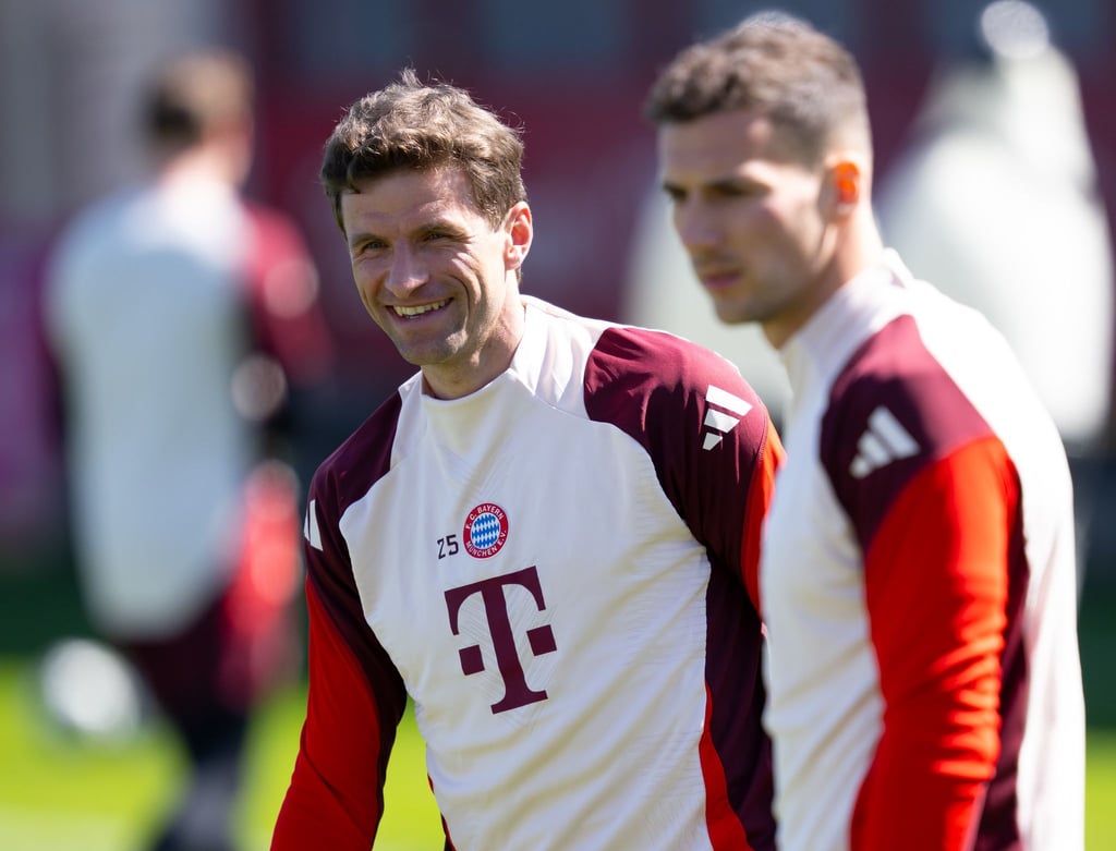 Als Gast an der Säbener Straße: Thomas Müller (l).