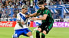 Maher Carrizo (l.) im Spiel gegen San Martin de San Juan.