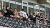 Die Profis des 1. FC Magdeburg in bis dato ungewohnter Rolle in der Avnet Arena: als Zuschauer.