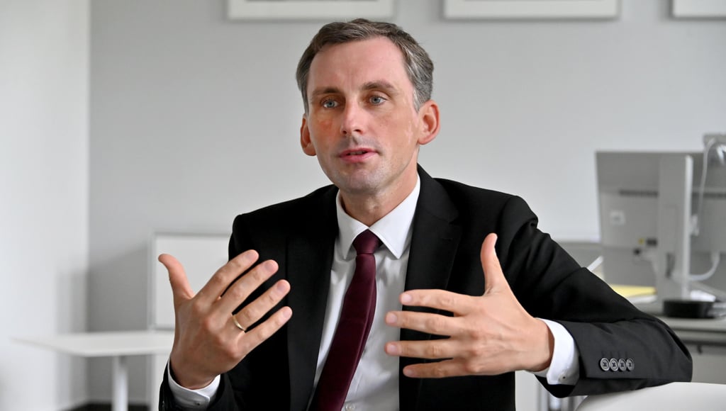 Sachsen-Anhalts neuer Bildungsminister Jan Riedel (CDU) .