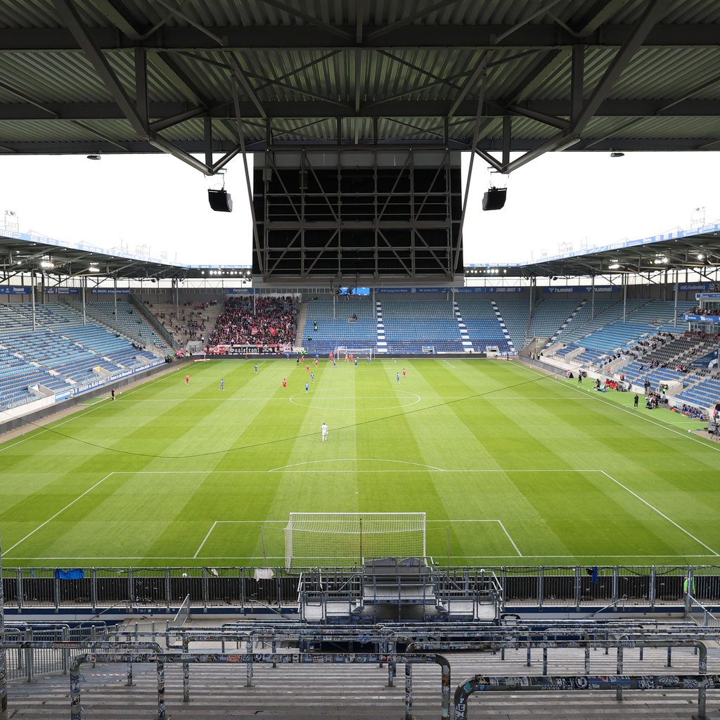 So sah es in der Avnet Arena am Donnerstagabend bei der Partie zwischen dem FCM II und Halle aus.
