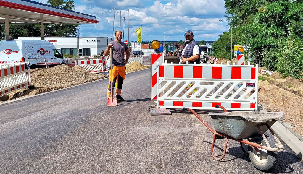 Sven Mosel (links) und Reiko Heuser zeigen sich zufrieden mit der Leistung ihrer Kollegen und ihrer eigenen.