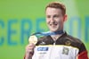 Nils Dunkel sicherte sich Ende Mai die EM-Goldmedaille am Barren.