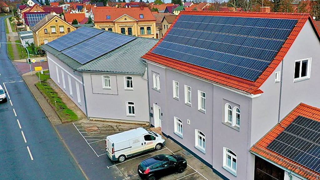 Hinter dem Dorfgemeinschaftshaus von Klostermansfeld werden die Stände aufgebaut sein.
