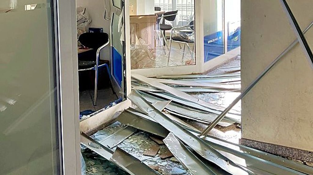 So sah es nach der Explosion in der Grauengasse aus.