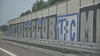 FCM-Graffiti im Sommer 2025  auf der neuen A14 zwischen Magdeburg und Lüderitz.